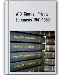 W.D. Gann's - Private Ephemeris 1941-1950