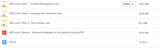 Investors - IBD The Level 3 Home Study Program Screenshot